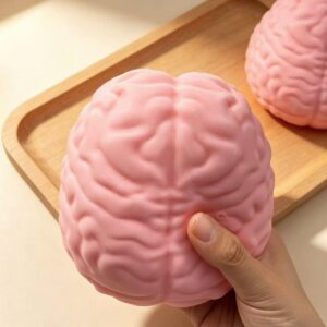Popular Brain Stress Relief Squishy | TPR Slow Rebound Brain Toy | Funny Halloween Prank & Food Simu