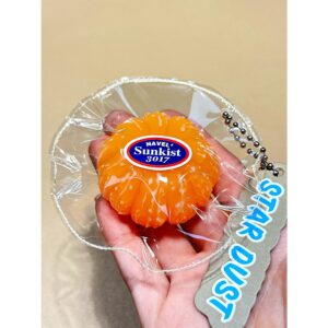 🍊 Kawaii Orange Squishy Food-Grade Silicone "Water Drop" Super Soft & Sticky Slow Rising Stress Rel