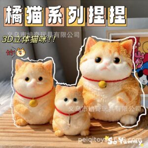 Super Cute Handmade Big Cat Squishy | Aesthetic White Figure with Realistic Details | Slow Rebound S