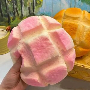🍍 Handmade Super Soft Pineapple Toast Squishy | Slow Rebound Stress Relief Toy | Bubble Simulation