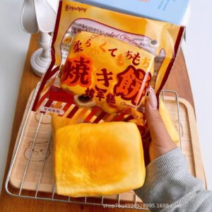 Handmade Hachimi Baked Rice Cake Squishy | Super Wet & Soft Texture | Click Sound Stress Relief Toy