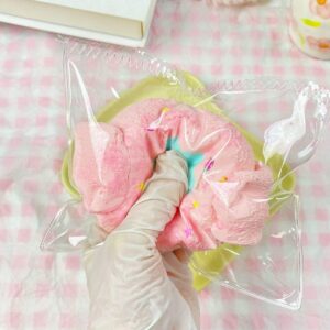 Handmade Rabbit Head Candy Squishy [Gift Included] Extra Soft Food Grade Silicone Stress Relief Toy