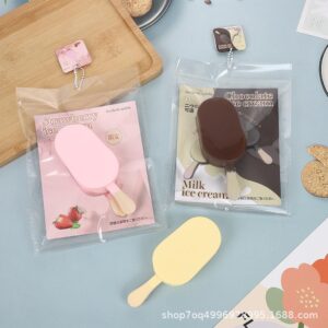Handmade Hachimi Ice Cream Squishy Slow Rising Super Wet & Soft Feel Student Desk Stress Relief Toy