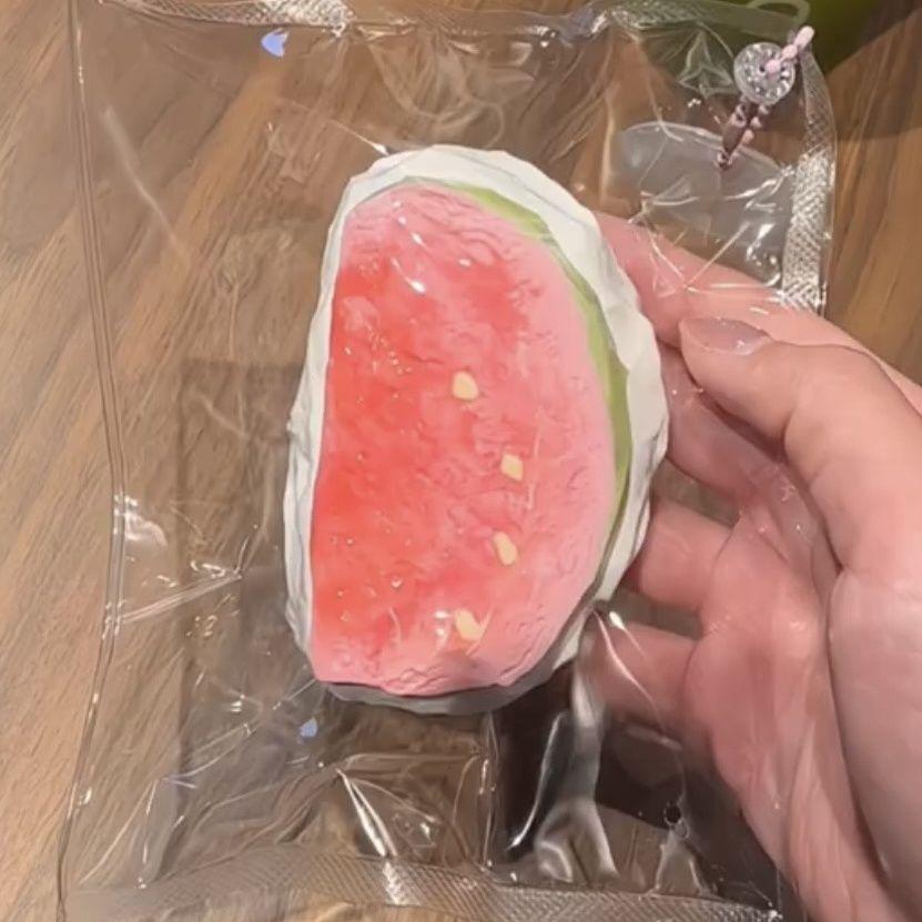 Handmade Guava Yogurt Squishy Gift Food-Grade Silicone Extra Thick Water & Mud Feel Student Party St