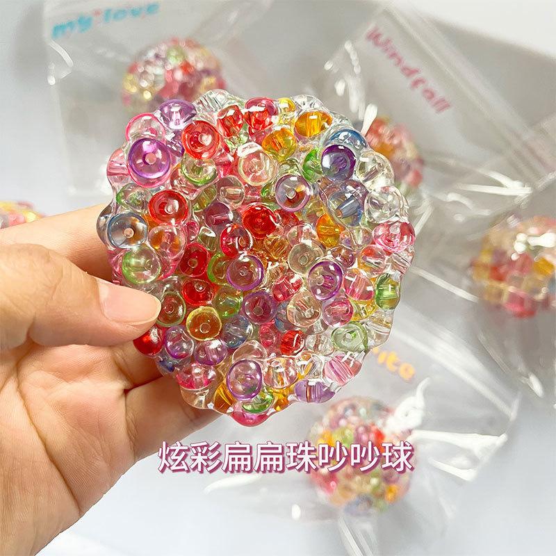 Handmade Colorful Water Beads Bright Ice Cube Squishy Trendy Stress Relief Toy Novelty Food Replica - Image 2