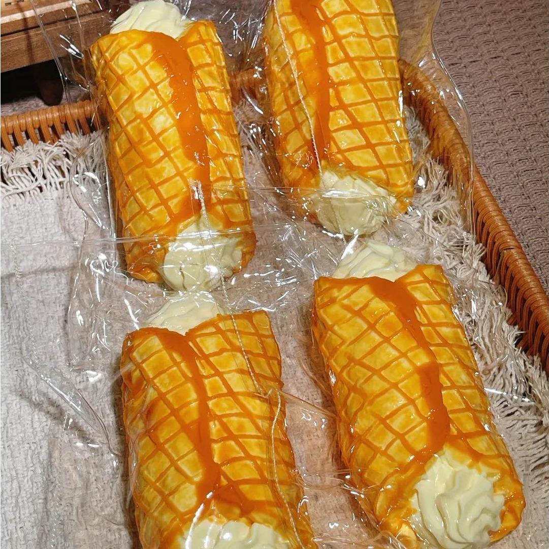 Kawaii Crispy Cream Roll Squishy Toy - Image 2