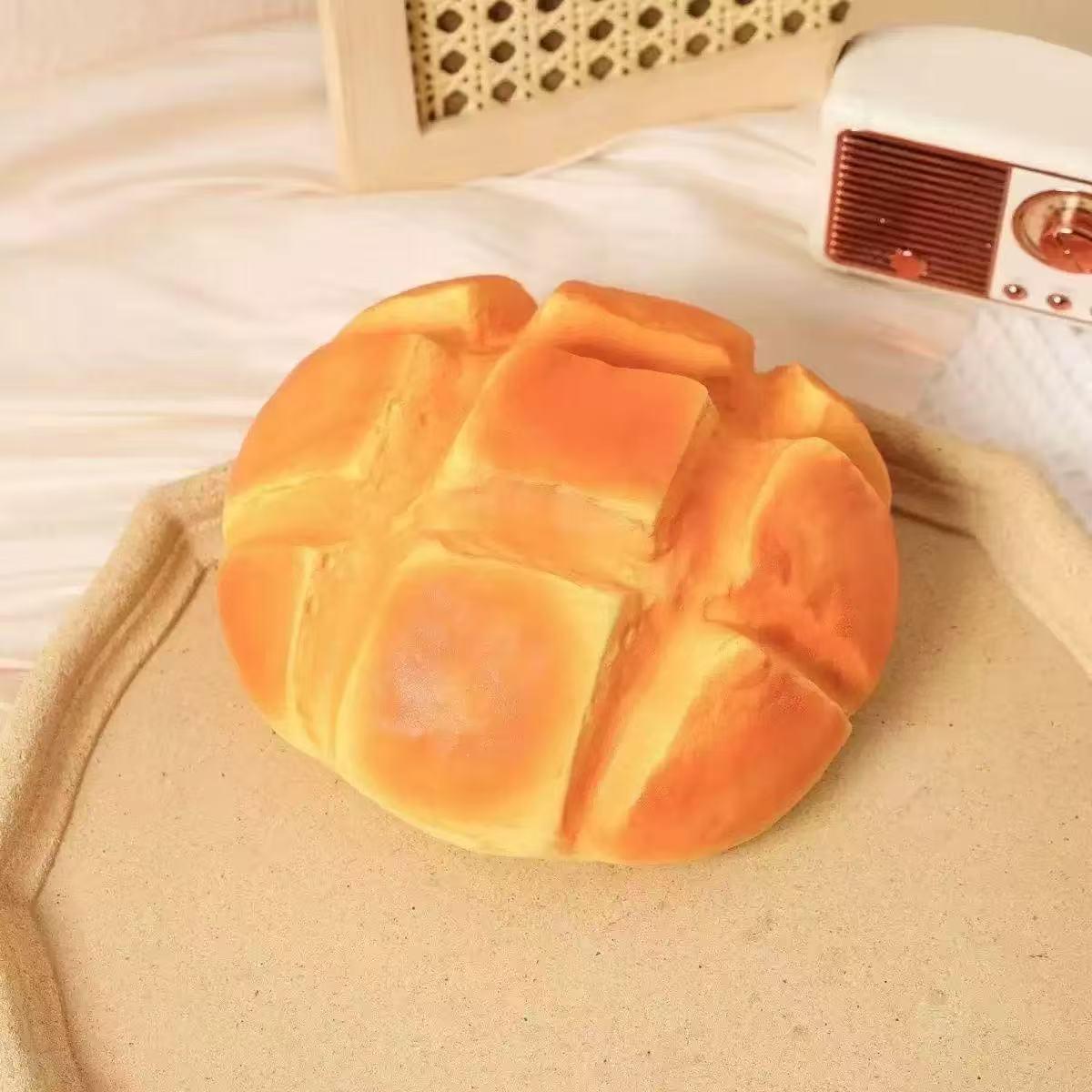 Handmade Thick Milk Toast Squishy | Large Slow Rebound Food Toy | Wet & Sticky Clay Texture | Click - Image 2