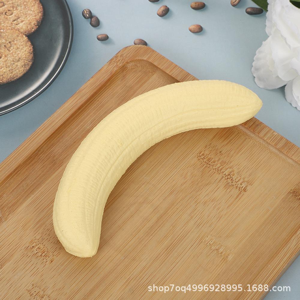 Handmade Hachimi Banana Squishy Super Soft and Wet Touch Slow Rebound Toy Realistic Food Simulation - Image 2