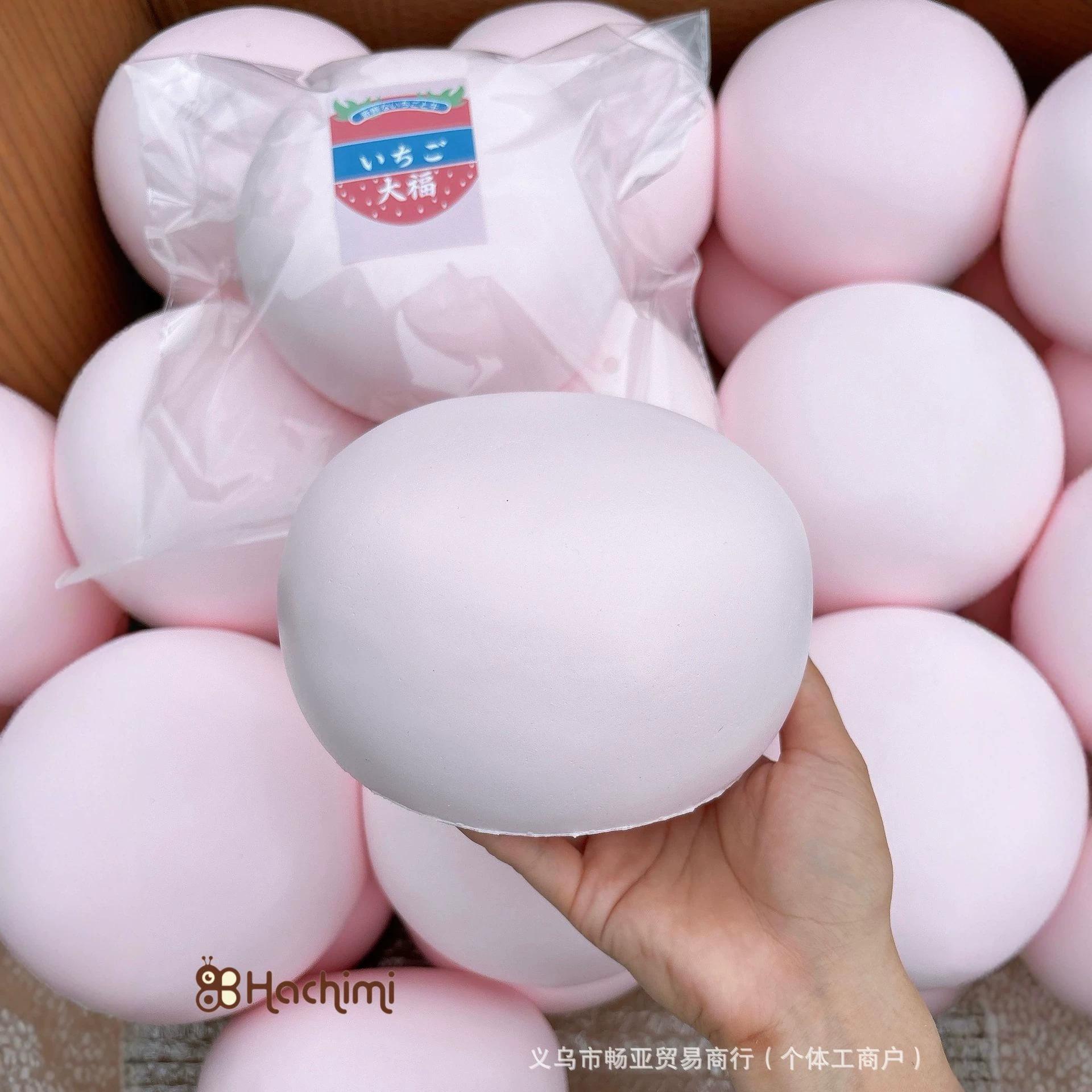 Handmade Hachimi Super Strawberry Daifuku Squishy Super Wet and Soft Slow Rebound Toy Realistic Food - Image 2