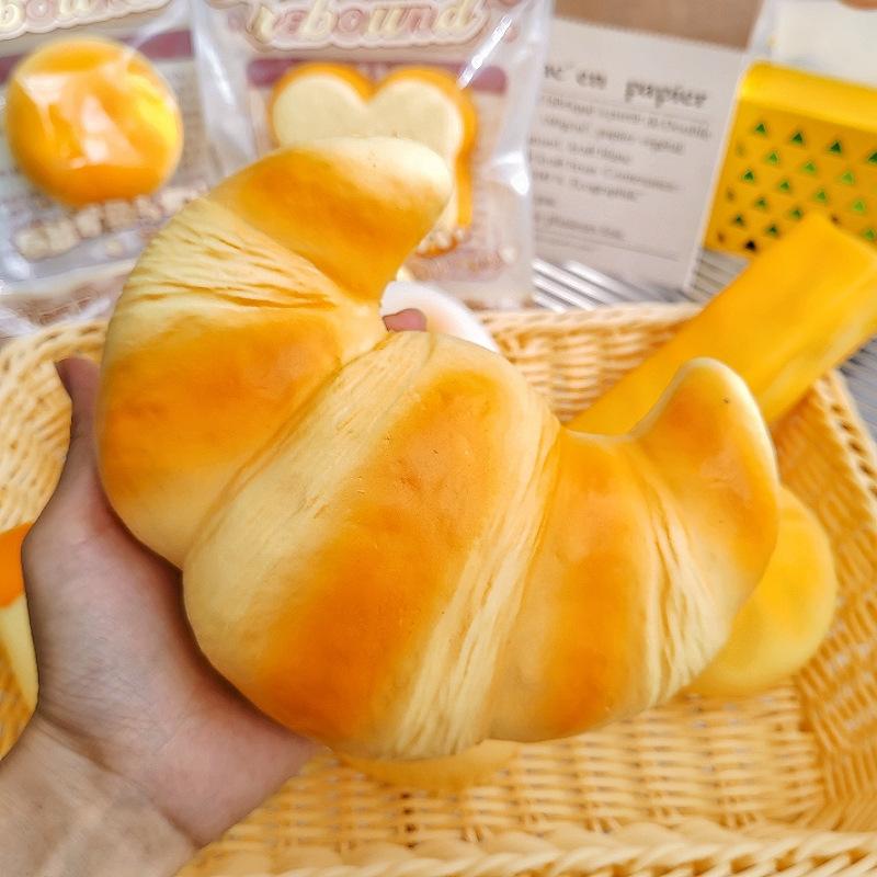 Handmade Wet & Soft Slow Rebound Bread Squishy | Red Mesh Squeeze Stress Toy | Cute Pinch & Click Fo - Image 3