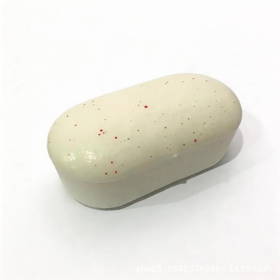 Handmade Milk Rice Cake Squishy | Slow Rebound PU Foam Toy | Pinch & Click Sound | Food Simulation S - Image 3