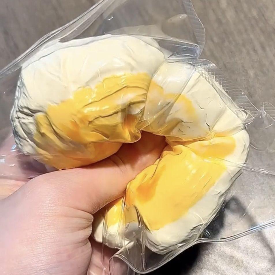 Handmade Pineapple Yogurt Squishy Gift Food-Grade Silicone Water Cream Texture Creative Stress Relie - Image 3