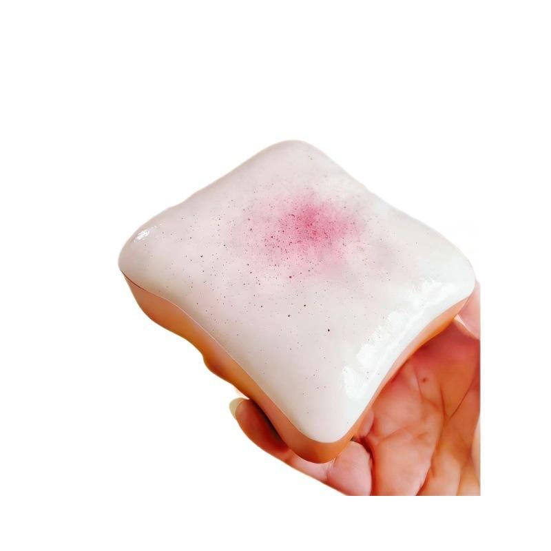 🍞 Viral Strawberry Toast Squishy | Handmade Wet & Soft Slow Rebound | Realistic Food Simulation | S - Image 5