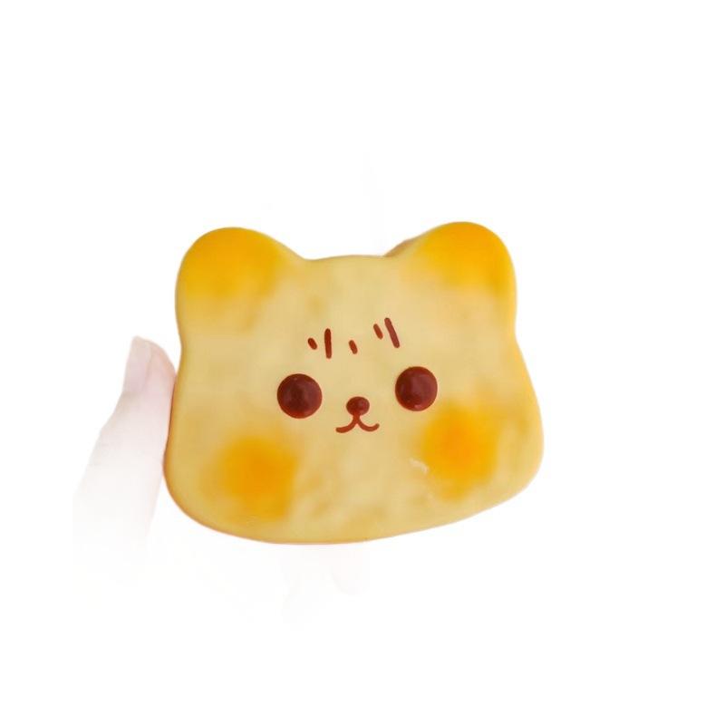 Handmade Wet & Soft Slow Rebound Bread Squishy | Red Mesh Squeeze Stress Toy | Cute Pinch & Click Fo - Image 5