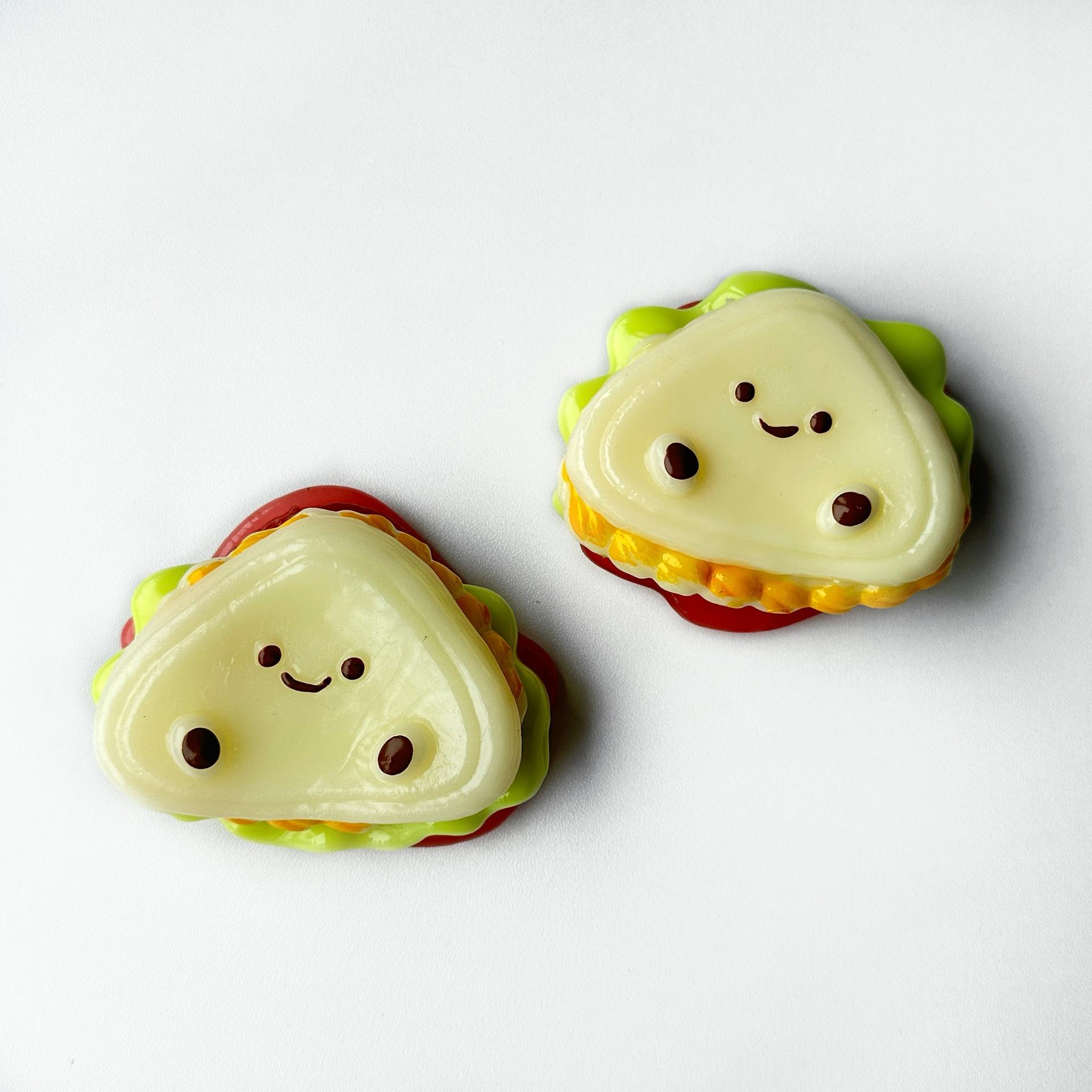 Handmade Extra Thick Sandwich Squishy | Layered Burger & Toast Design | DIY Removable Slow Rebound | - Image 5