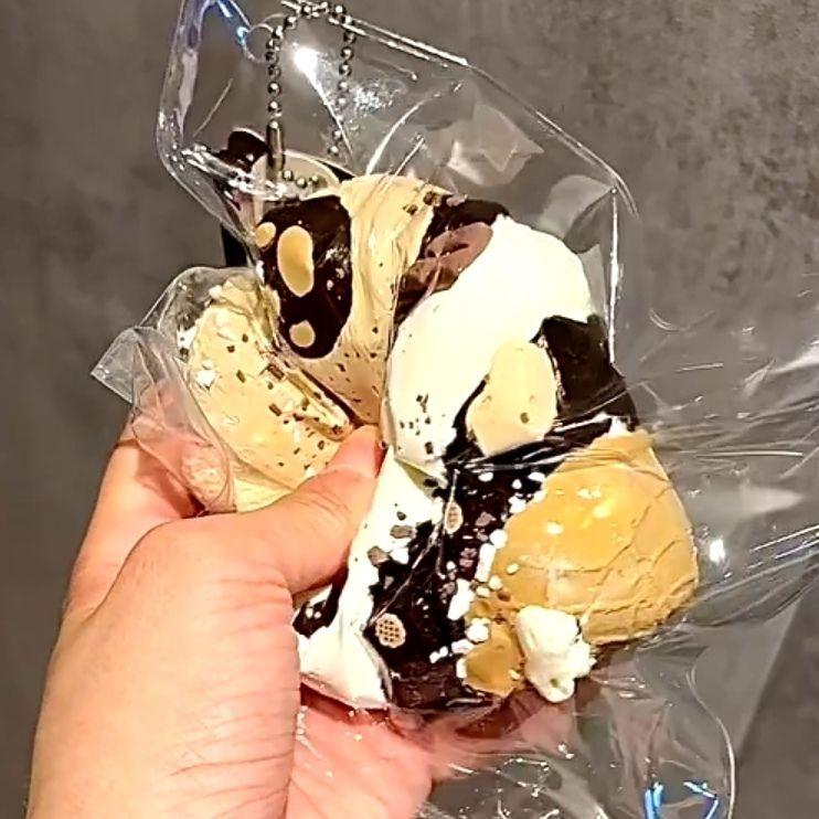 Handmade Stacked Ice Cream Cone Squishy Gift Musical Squeeze Food-Grade Silicone Affordable Student - Image 5