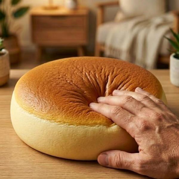 Handmade West Toast Squishy Food-Grade Silicone Bouncy Mud Texture Office & Student Stress Relief To - Image 5