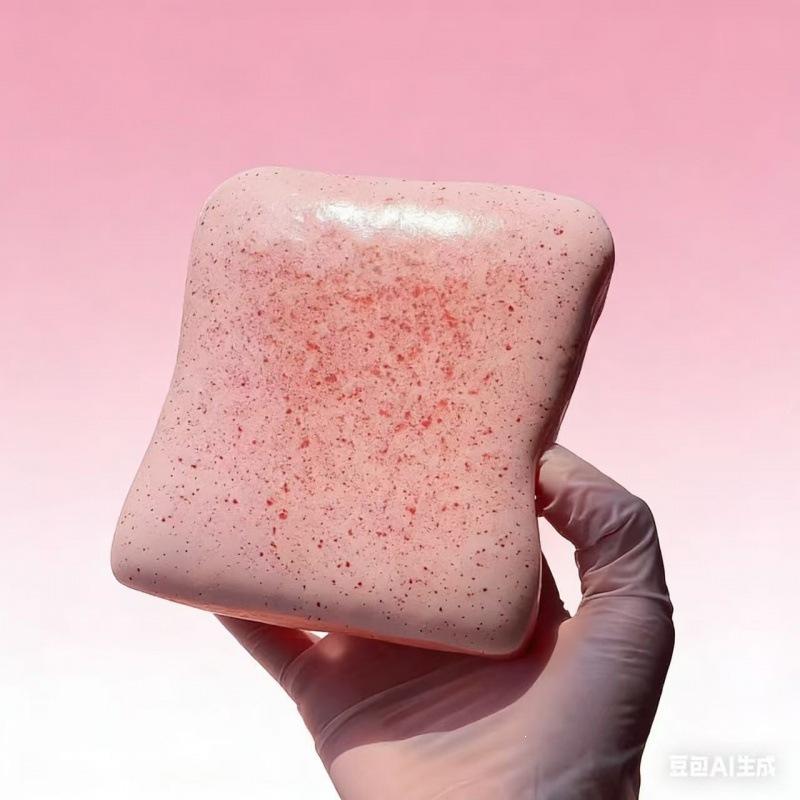 🍞 Viral Strawberry Toast Squishy | Handmade Wet & Soft Slow Rebound | Realistic Food Simulation | S - Image 6