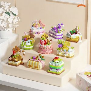 DIY Birthday Cake Micro-Block Building Set