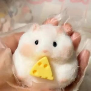 Fluffy Hamster Slow-Rise Squishy Toy