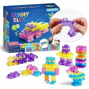 40-Piece Soft Jelly Building Block Set
