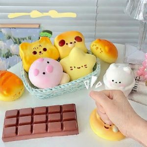Ultra-Soft Wet PU Bread & Milk Brick Squishies