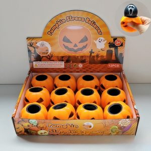 Spooky Halloween Pumpkin & Ghost Squishy Toys
