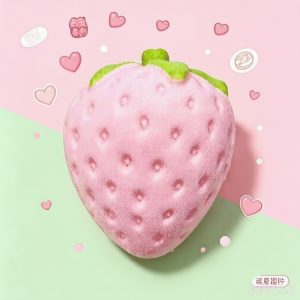 Realistic Wet-Soft Strawberry Slow-Rise Squishy