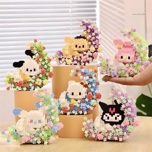Cute Animal & Cake Micro-Block Building Set
