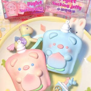 Wet-Soft Piggy Ice Pop Slow-Rise Squishy