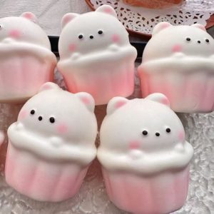 Ultra-Soft Ice Cream Bear Slow-Rise Squishy