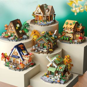 Woodland Cabin Micro-Block Building Set