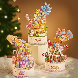 Musical Cabin Micro-Block Building Set