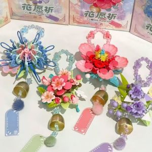 Floral Wind Chime Micro-Block Building Set